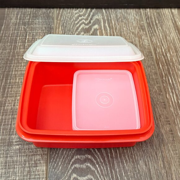 Vintage Tupperware Lunchbox Set - Small - Picture 4 of 11